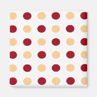 Brown Polka Dots Magnet