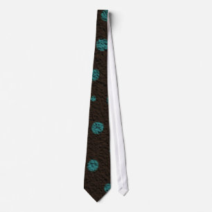 Brown Polka dots Tie