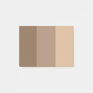 brown post-it notes