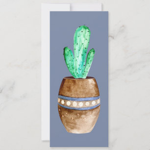Brown Potted Cactus Plant Book Mark