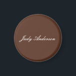 Brown Professional Plain Modern Elegant Magnet<br><div class="desc">Modern Simple Plain Professional</div>