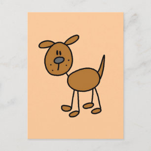 Brown Puppy Dog Tshirts and Gifts Postcard