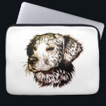 Brown Puppy Sketch  Laptop Sleeve<br><div class="desc">A young dog sketched in brown - head portrait</div>