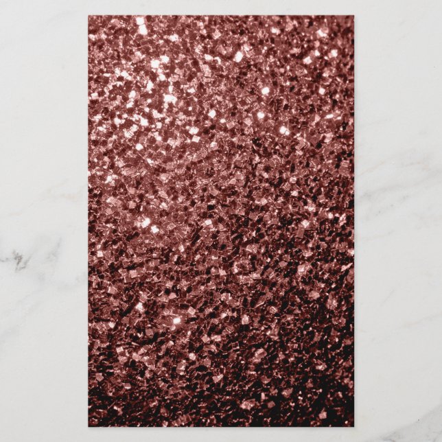 Brown Red faux Glitter sparkles Flyer (Front)