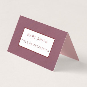 Brown Red Luxury Business Card