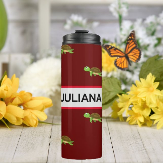 Brown Red Modern Turtle Tumbler (Creator Uploaded)