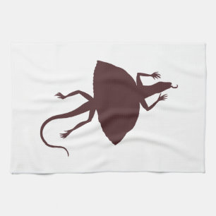 Brown reptile tea towel
