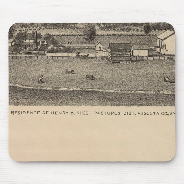 Brown residences, Augusta County Mouse Pad (Front)