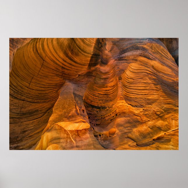 Brown rock formation poster (Front)