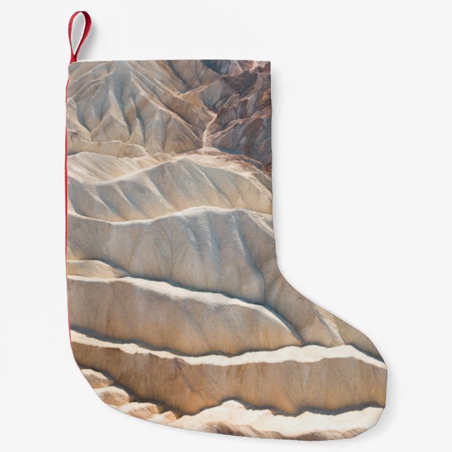 Brown rock formation small christmas stocking (Front)