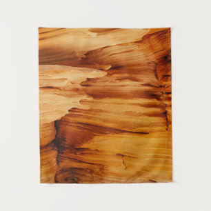 Brown rock formation tapestry