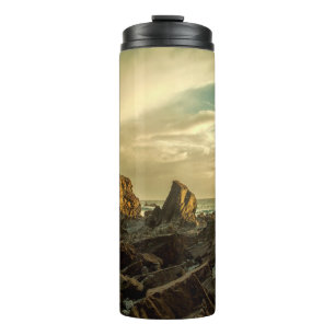 BROWN ROCK FORMATION THERMAL TUMBLER