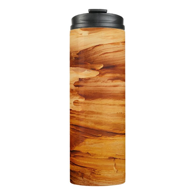 Brown rock formation thermal tumbler (Front)