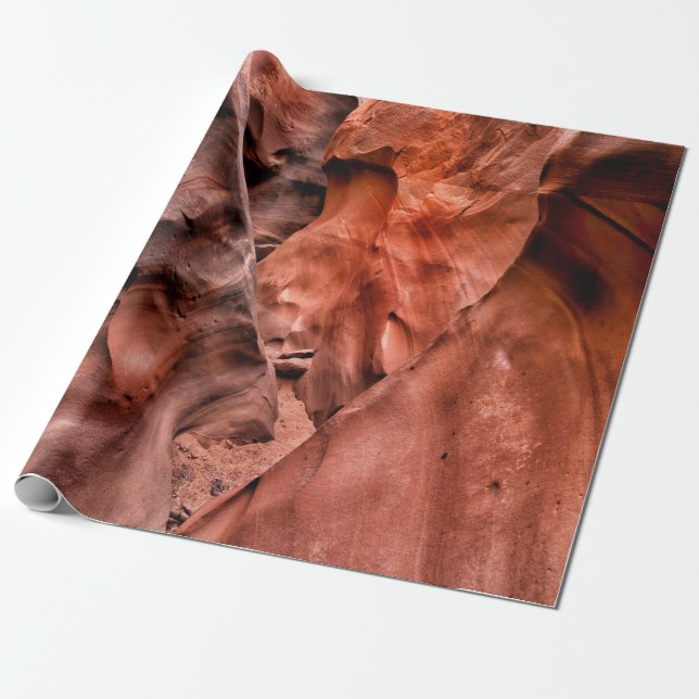 Brown rock formations wrapping paper (Unrolled)