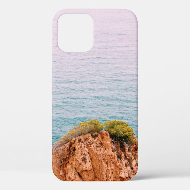 Brown rock mountain on body of water Case-Mate iPhone case (Back)