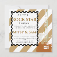 Brown Rock Star Rock a Bye Baby Shower