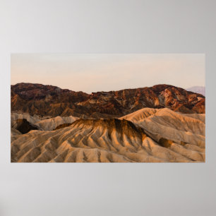 BROWN ROCKY MOUNTAIN UNDER BLUE SKY DURING DAYTIME POSTER