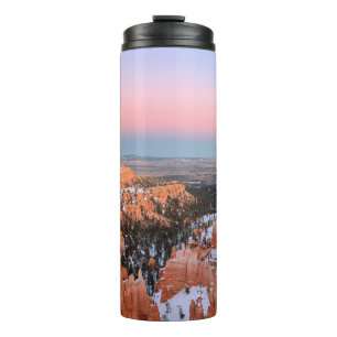 BROWN ROCKY MOUNTAIN UNDER BLUE SKY THERMAL TUMBLER