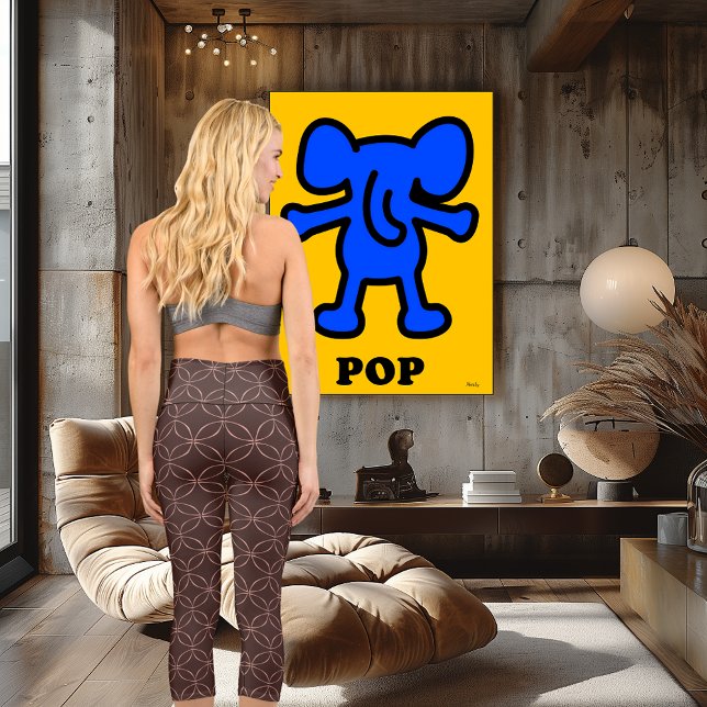 Brown & Rose Circle | Modern Geometric Elegance Capri Leggings (Creator Uploaded)