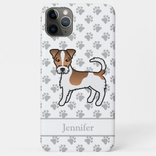 Brown Rough Coat Jack Russell Terrier Dog & Name Case-Mate iPhone Case