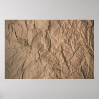 Brown rough crumpled recycled paper texture