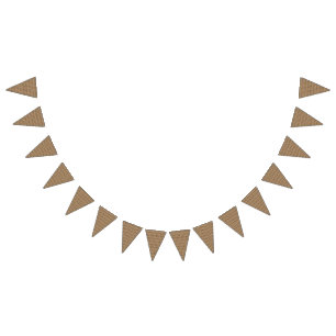 Brown rug featuring a detailed motif pattern with bunting