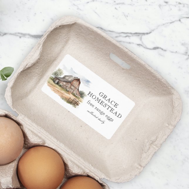 Brown Rustic Barn Farm Egg Carton (Creator Uploaded)