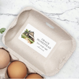 Brown Rustic Barn Homestead Farm Egg Carton