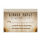 brown rustic country style wedding RSVP with lace