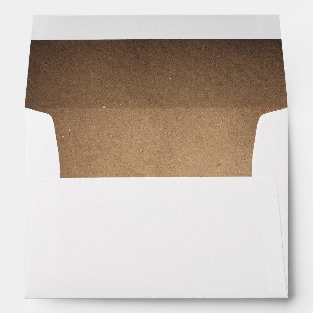 Brown Rustic Wedding Envelopes (Back (Bottom))