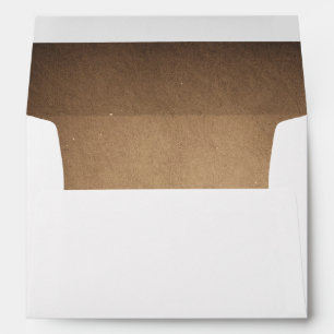 Brown Rustic Wedding Envelopes
