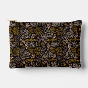 Brown Safari Animal Print Accessory Pouch