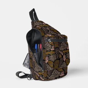 Brown Safari Animal Print Sling Bag