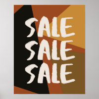 Brown Sale Sign, Retail Store Signage, Large