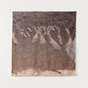 Brown sand tapestry