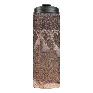 Brown sand thermal tumbler