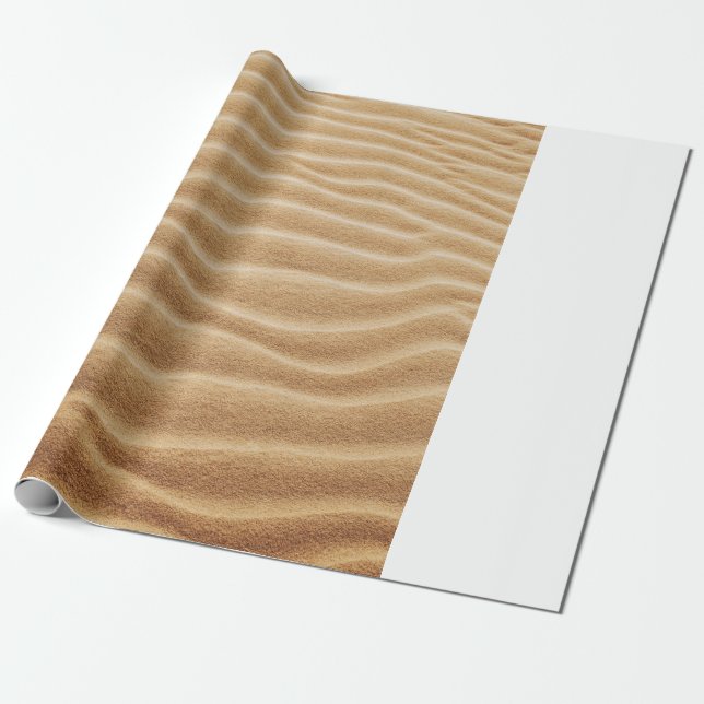 BROWN SAND WITH SHADOW OF PERSON WRAPPING PAPER (Unrolled)