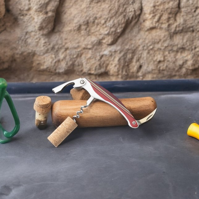 Brown Shades Stripe Corkscrew (Corkscrew Bottle Opener)