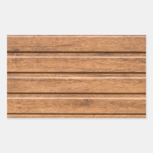 Brown siding that mimics the natural wood rectangular sticker