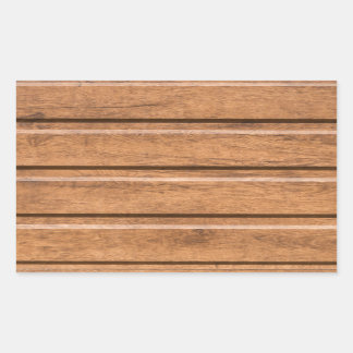 Brown siding that mimics the natural wood rectangular sticker