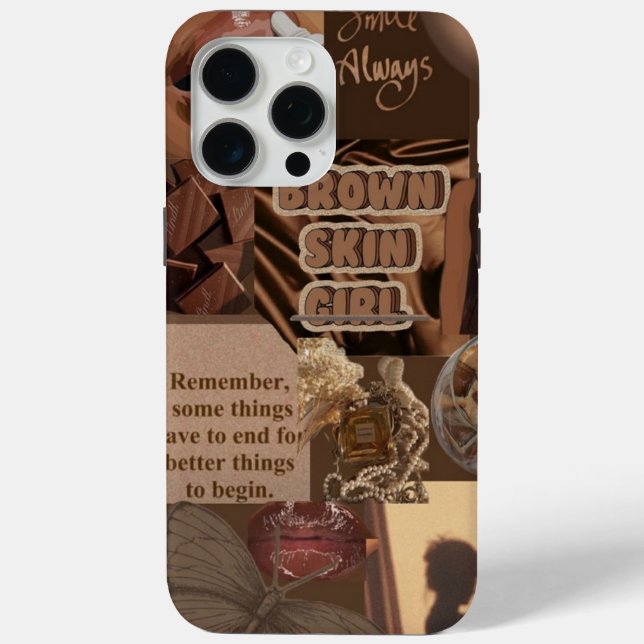 Brown Skin Girl iPhone 15 Pro Max Case – Inspirati (Back)