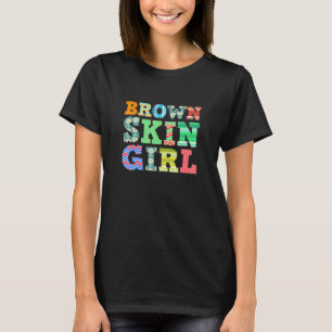 Brown Skin Girl Melanin Queen Juneteenth Women T-Shirt