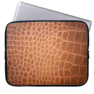 Brown skin leather texture backgroundskin,abstract laptop sleeve