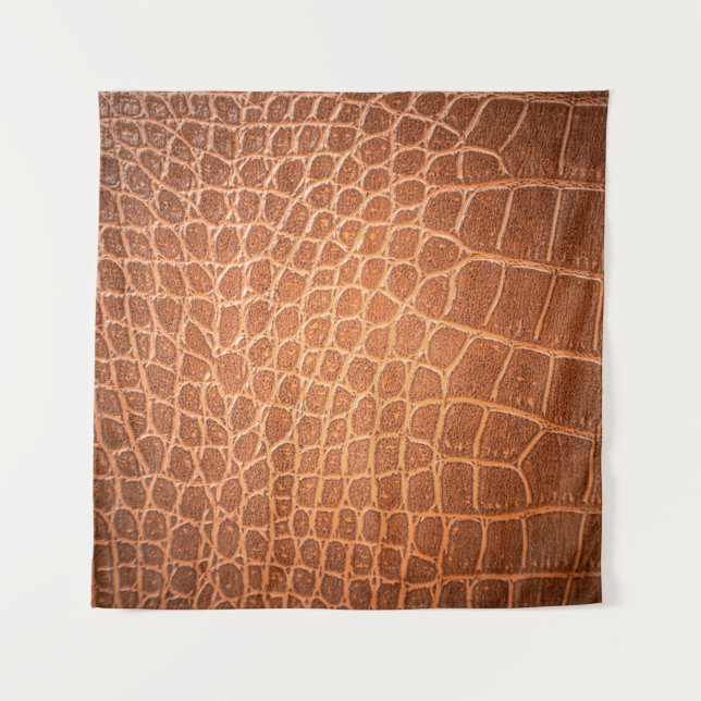 Brown skin leather texture backgroundskin,abstract tapestry (Front)