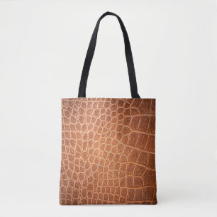 Brown skin leather texture use for background tote bag