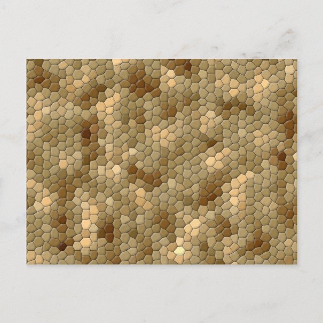 Brown Snakeskin Pattern Postcard (Front)