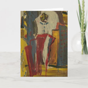 Brown Snowman Holiday Card