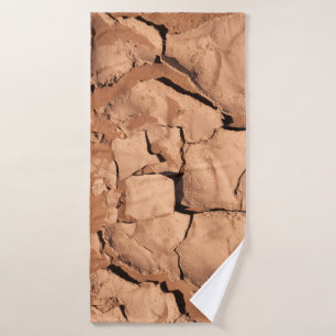 Brown soils bath towel