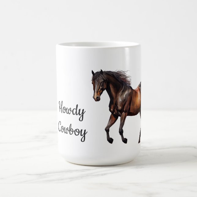 Brown Southwest Horse Coffee Mug (Center)
