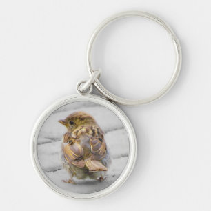 Brown Sparrow Key Ring